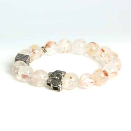 Koi Carp Flower and Silver Butterfly Bracelet